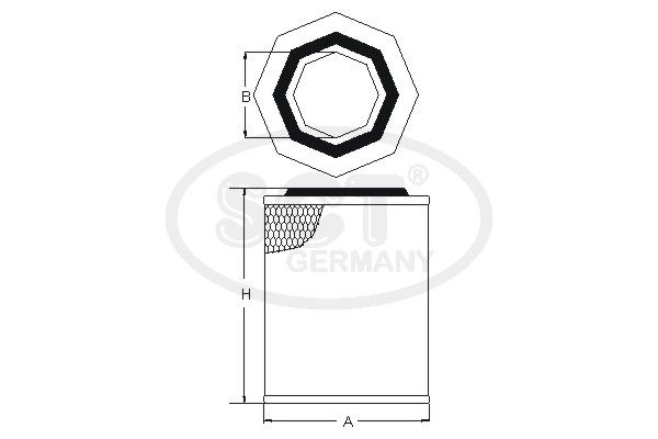 SCT GERMANY oro filtras SB 049